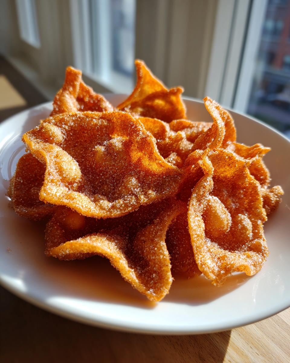A pile of golden brown, crispy buñuelos generously coated in cinnamon sugar, served on a white plate.